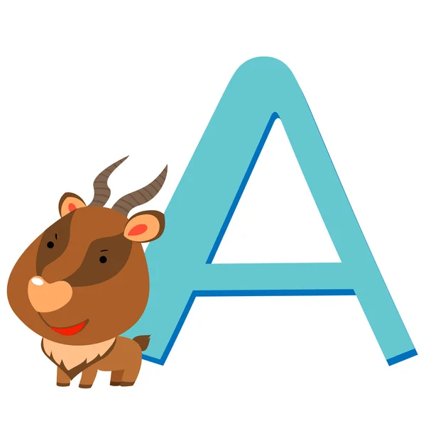 Alfabet zwierząt — Wektor stockowy