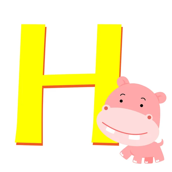 Hipopótamo — Vetor de Stock
