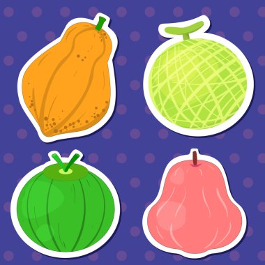 Cute fruit collection05 clipart