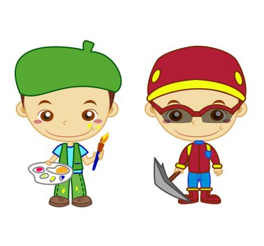 Kids and jobs06 clipart