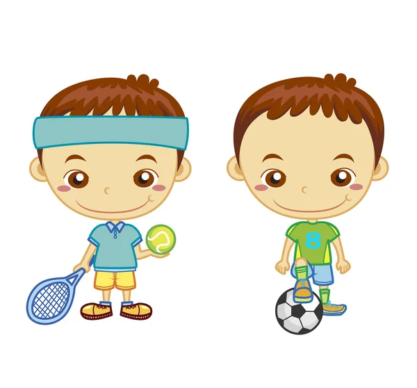 Enfants et sports02 — Image vectorielle