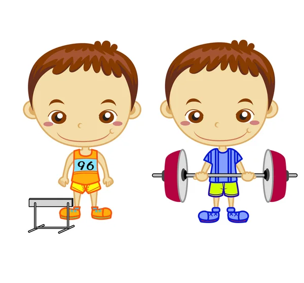 Enfants et sports05 — Image vectorielle