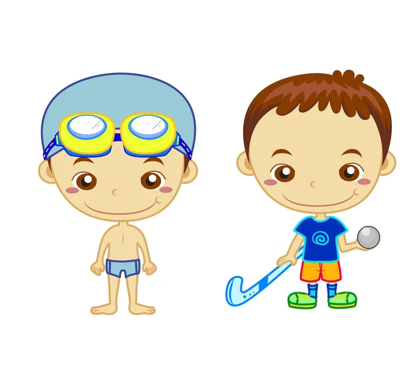 stock vector Kids and sports09