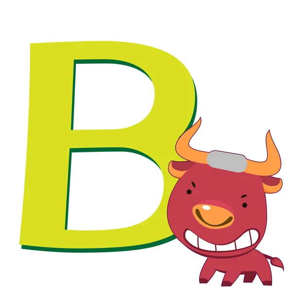 Djur alfabetet b — Stock vektor