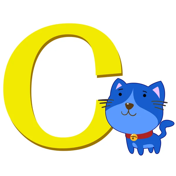 Alphabet animal C — Image vectorielle