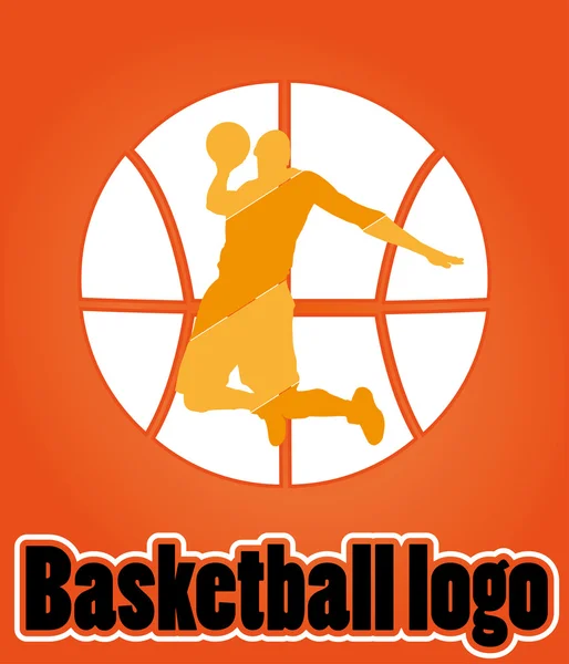 Баскетбольный логотип — стоковый вектор