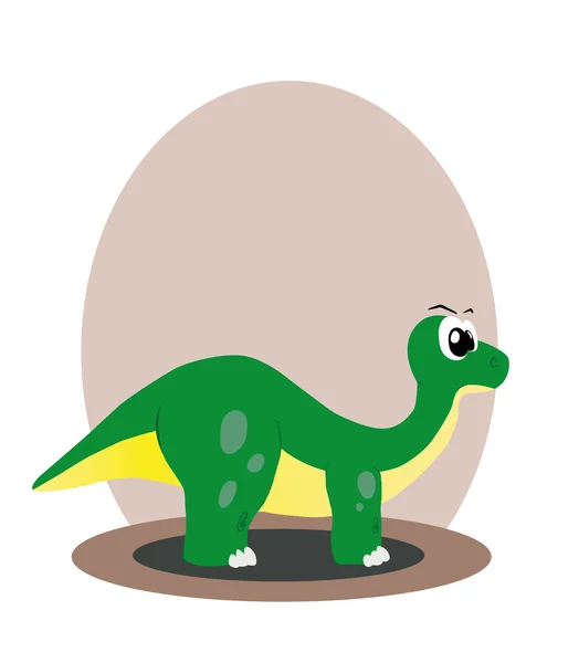 Animationsheld Dinosaurier lizenzfreie Stockvektoren