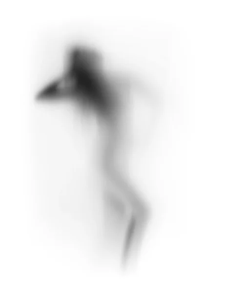 Sexy poseren vrouw lichaam silhouet — Stockfoto