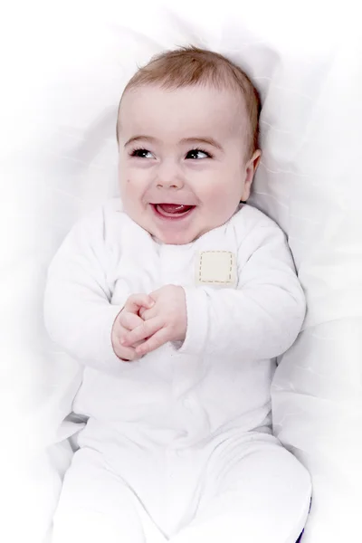 Μικρό αγόρι μωρό που γελάει — Φωτογραφία Αρχείου