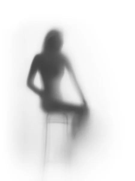 Zittend vrouw abstract — Stockfoto