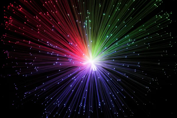 Estrelas coloridas por uma lâmpada complicada — Fotografia de Stock