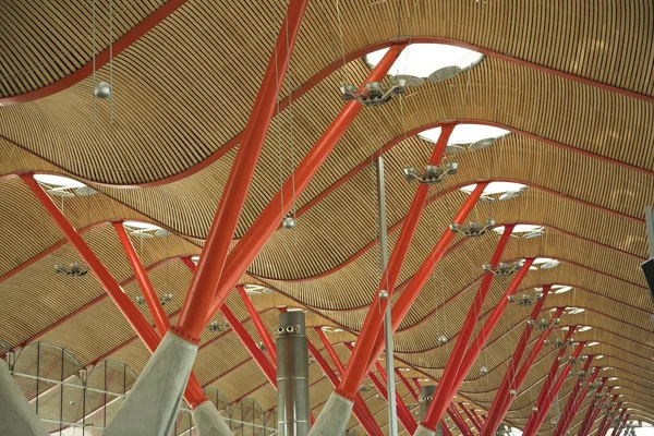 Hall ceiling in Madrid airport — Stock Photo, Image