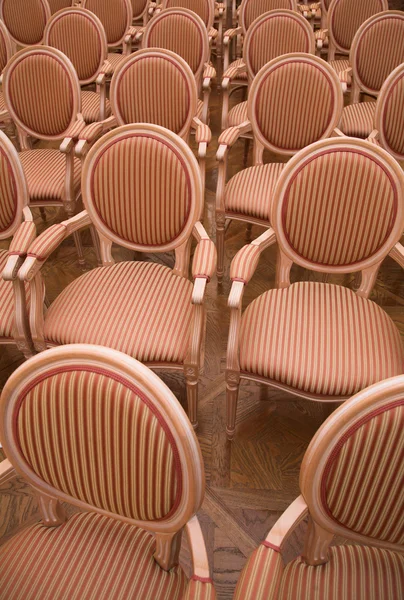 Baroque chairs after concert — Stock Photo, Image