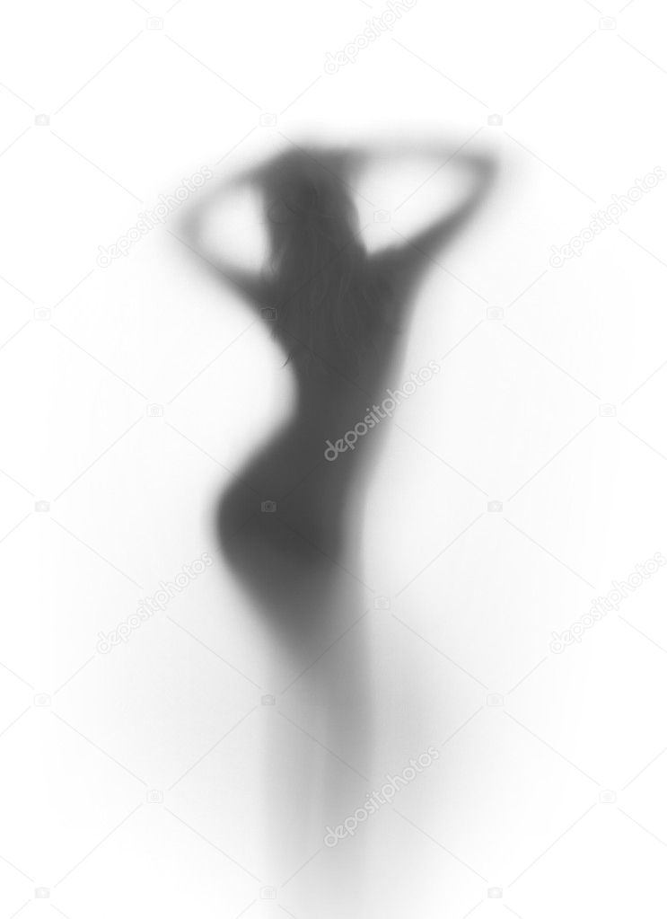Sexy woman dancer silhouette