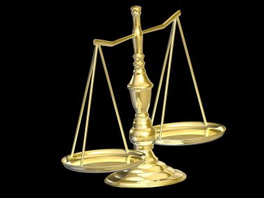 Justitia's scales clipart