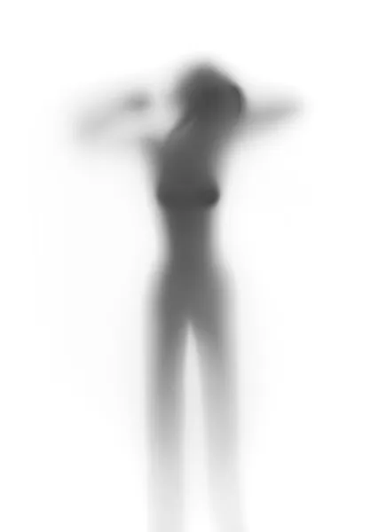 Silhouette donna — Foto Stock