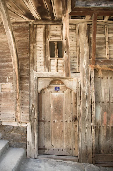 Ancient medieval house door