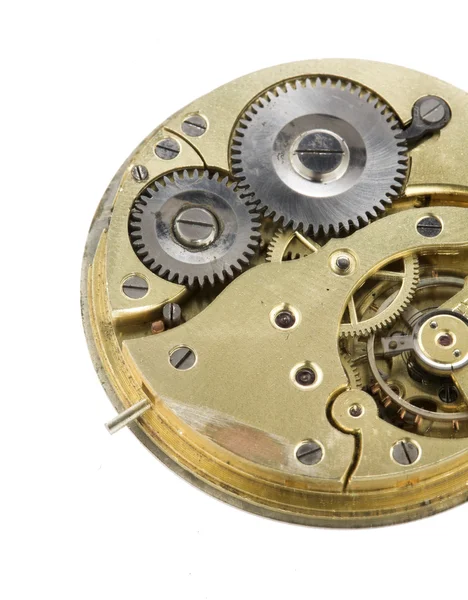 Зношених годинникового механізму — стокове фото