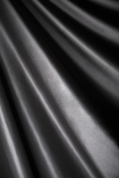 Black satin curtain — Stock Photo, Image