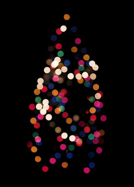 stock image Christmas tree lights abstract