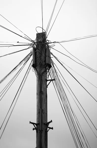 Elektrik pilon, ağ Merkezi — Stok fotoğraf