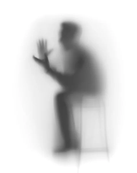 Человек рукоплескает абстрактно — стоковое фото