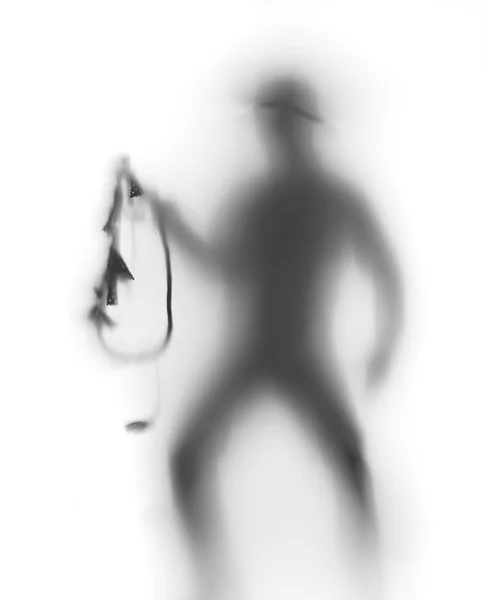 Mystérieux cow-boy avec fouet — Photo