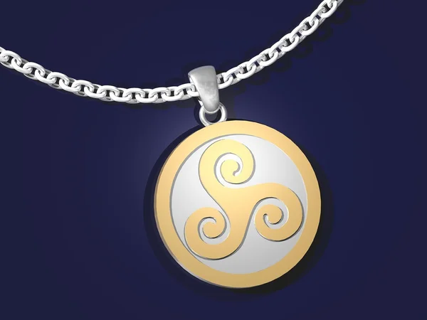 An elegant pendant with symbol — Stock Photo, Image