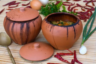 sebze ile pişmiş et