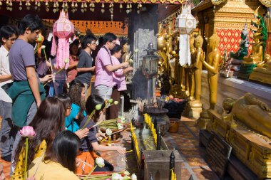 chiang mai Tayland krathong Festivali Loy