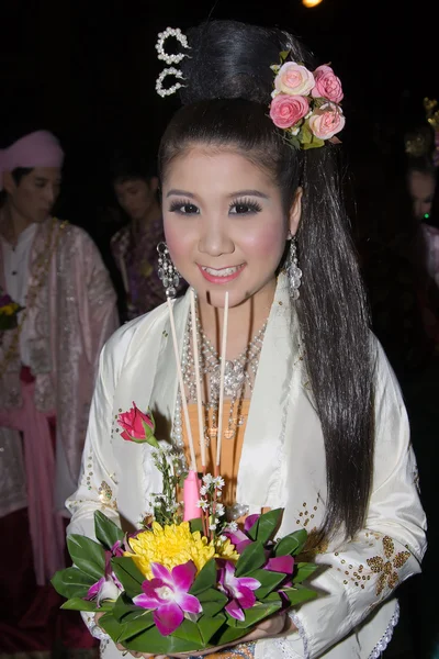 Loy Krathong festival in Chiang Mai Thailand — Stock Photo, Image