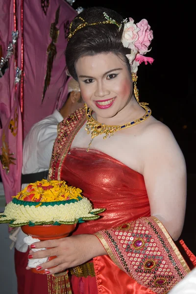 在泰国清迈 loy 灯节节 — 图库照片