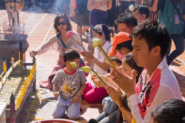 chiang mai Tayland krathong Festivali Loy