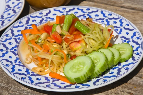 Thaise papaja salade — Stockfoto