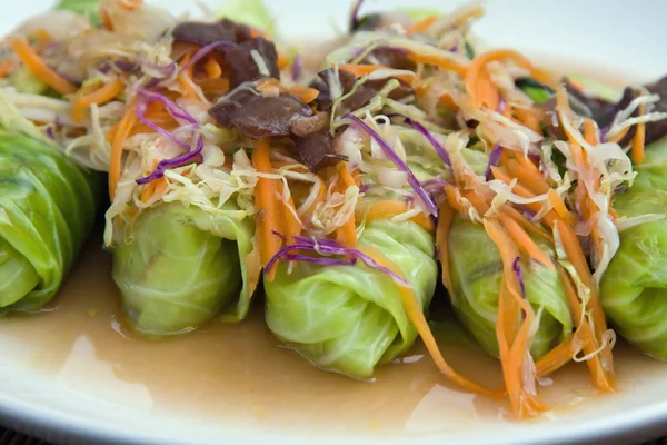 Fresh thai vegetable rolls — Stock Photo, Image
