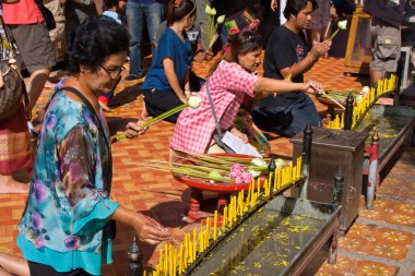 chiang mai Tayland krathong Festivali Loy