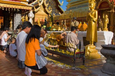 chiang mai Tayland krathong Festivali Loy