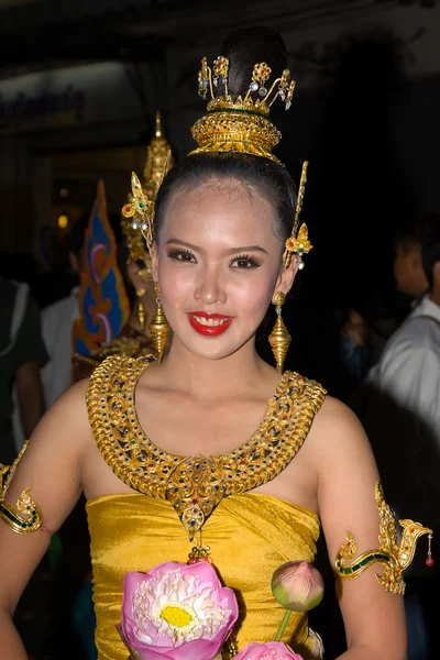 Loy krathong festival στο Τσιάνγκ Μάι της Ταϊλάνδης — Φωτογραφία Αρχείου