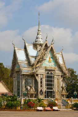 Mirror Tile Temple, Sattahip, Thailand clipart