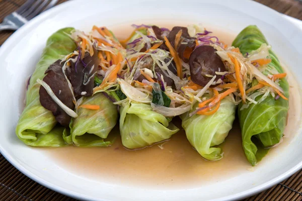 Rollos de verduras tailandesas frescas — Foto de Stock