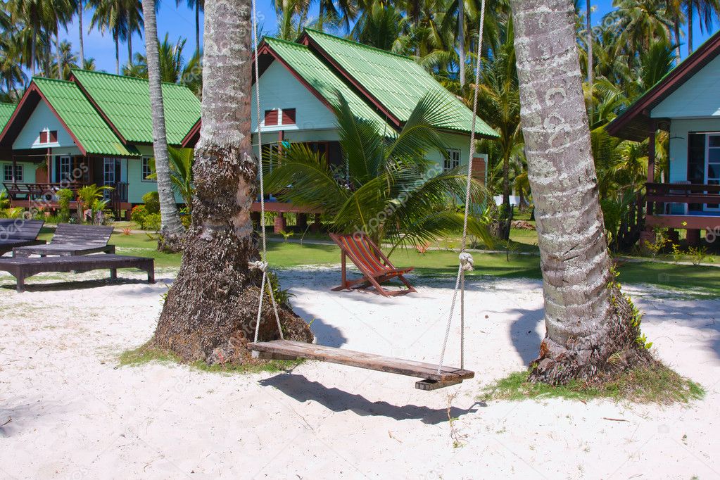 Tropical house on the beach