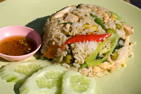 Fried rice with meat — Stock Photo, Image