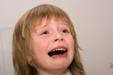 Child is crying clipart