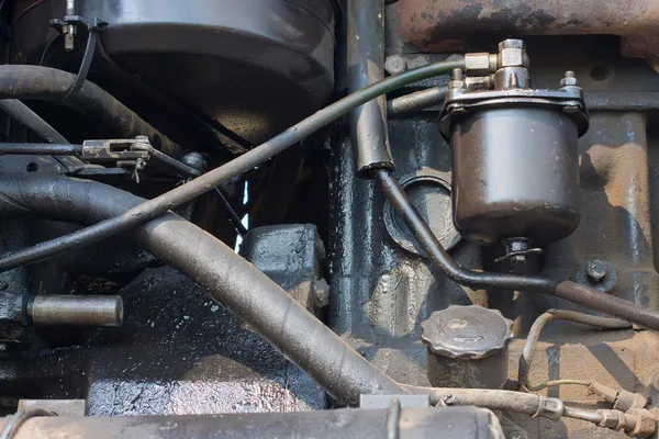 Detaily motoru. dieselový motor. motor — Stock fotografie