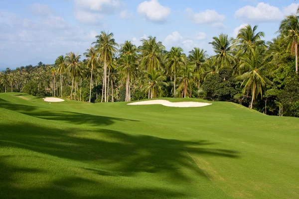 Pole golfowe zielone — Zdjęcie stockowe