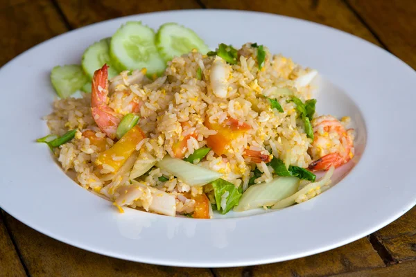 Seafood fried rice — Stock Photo, Image