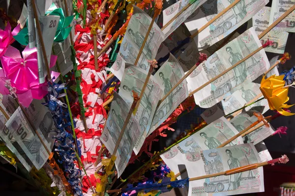 stock image Money tree at Buddhist temple in Thailand