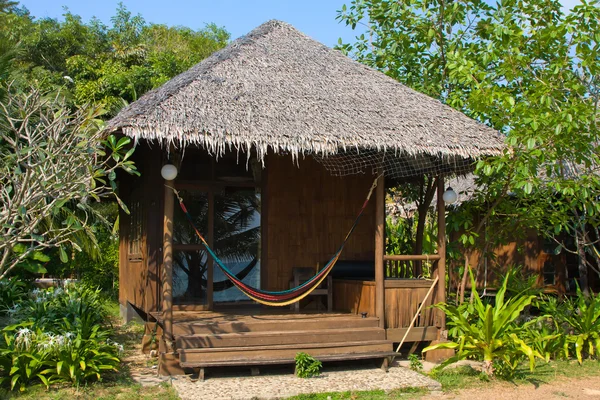 热带海滩房子 — 图库照片