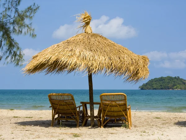 Tropisch strand in Cambodja . — Stockfoto