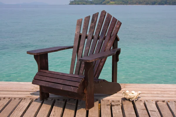 Chair on the beach — Stock Photo, Image